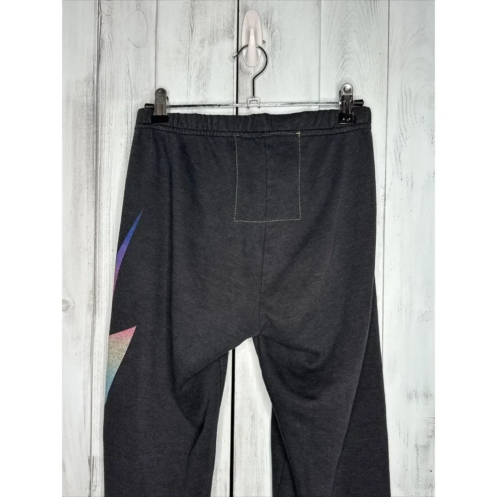 AVIATOR NATION BLUE OMBRE FADE BOLT DRAWSTRING‎ JOGGER LOUNGE SWEATPANTS XS